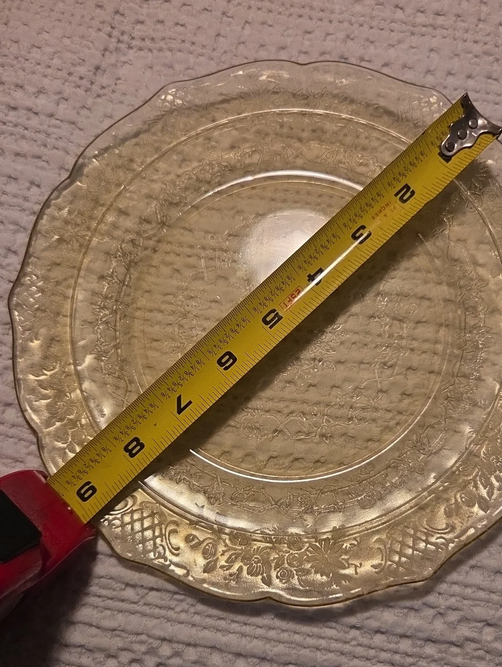 Vintage Federal Glass Plate